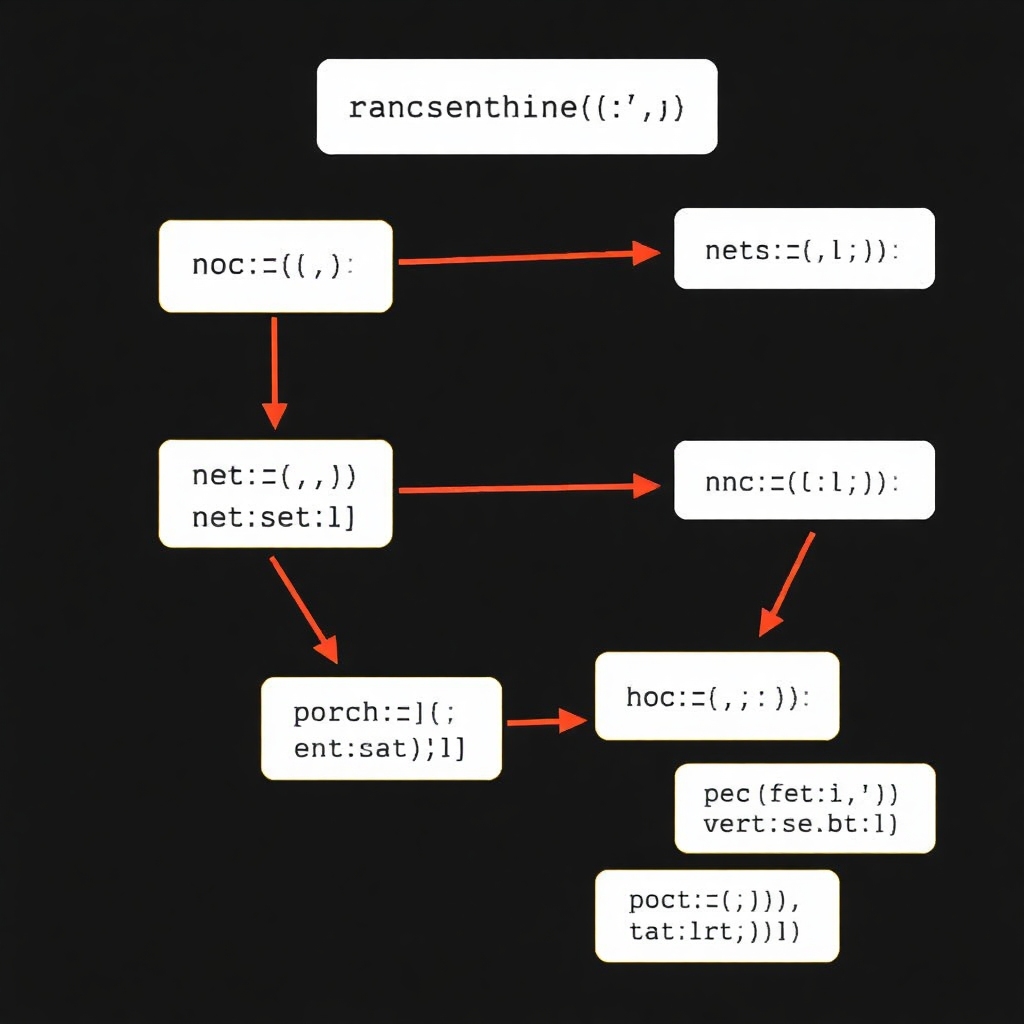 A diagram showing the transformation of input sentences into unique encodings through a recurrent neural network (RNN). Demonstrate how words are processed sequentially and how the final encoding represents the entire sentence.